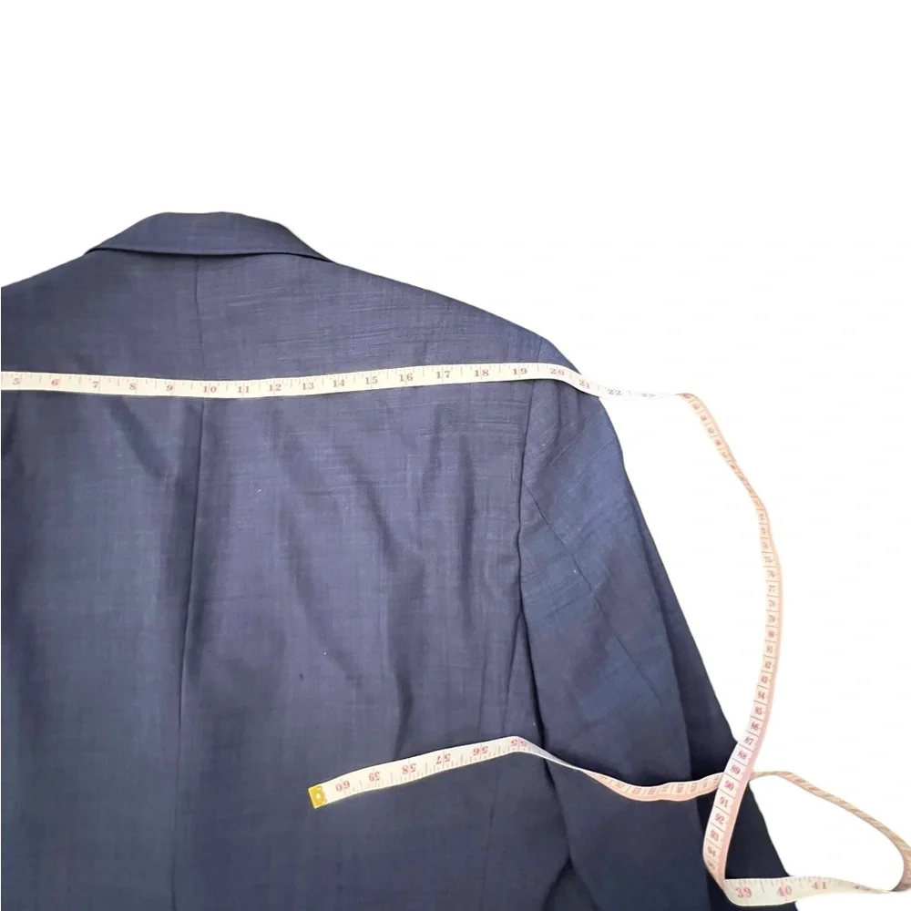 Lauren Ralph‎ Lauren Men's Navy Blue Wool Blazer 2 Button 44S Business Formal